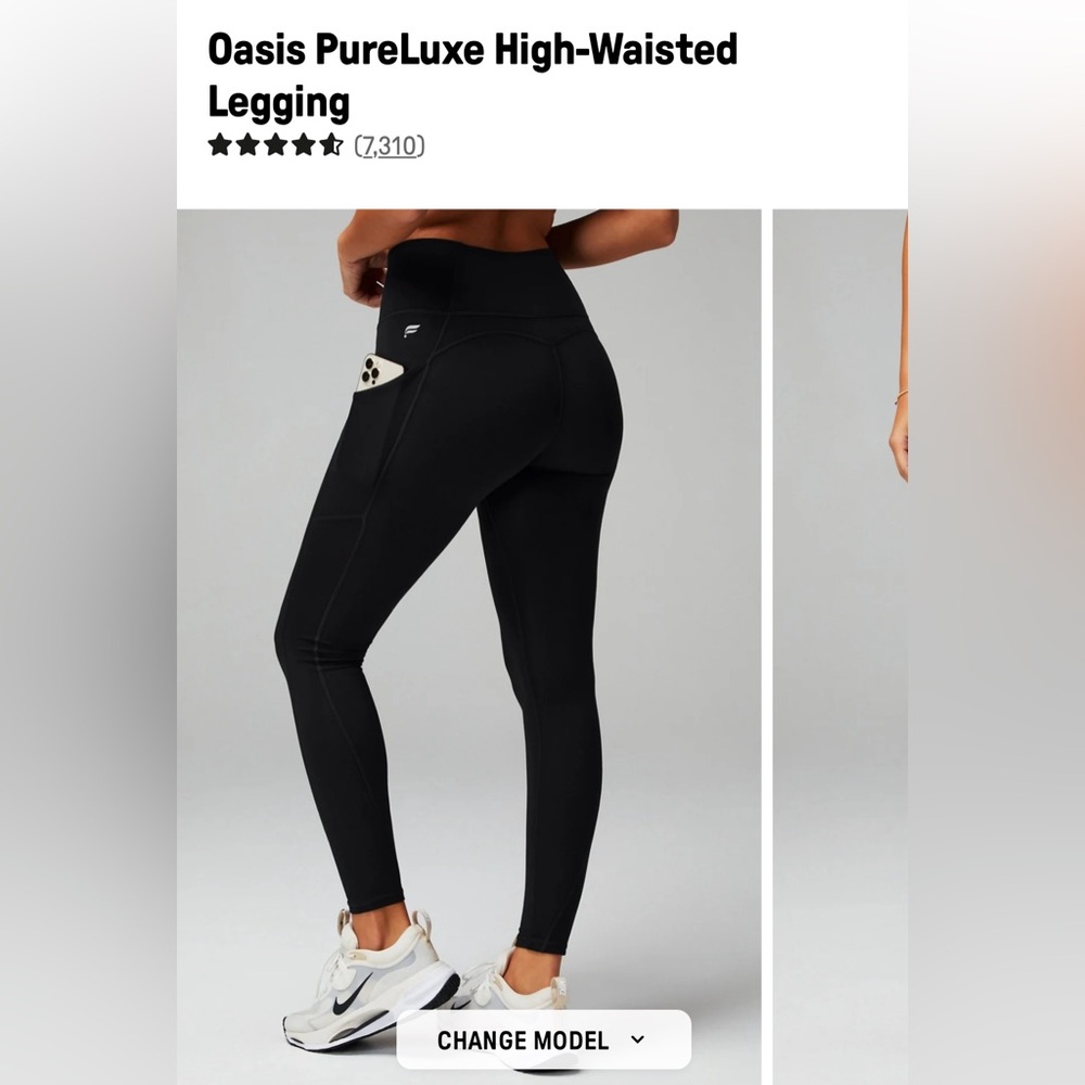 Fabletics Pureluxe Oasis Leggings - Black